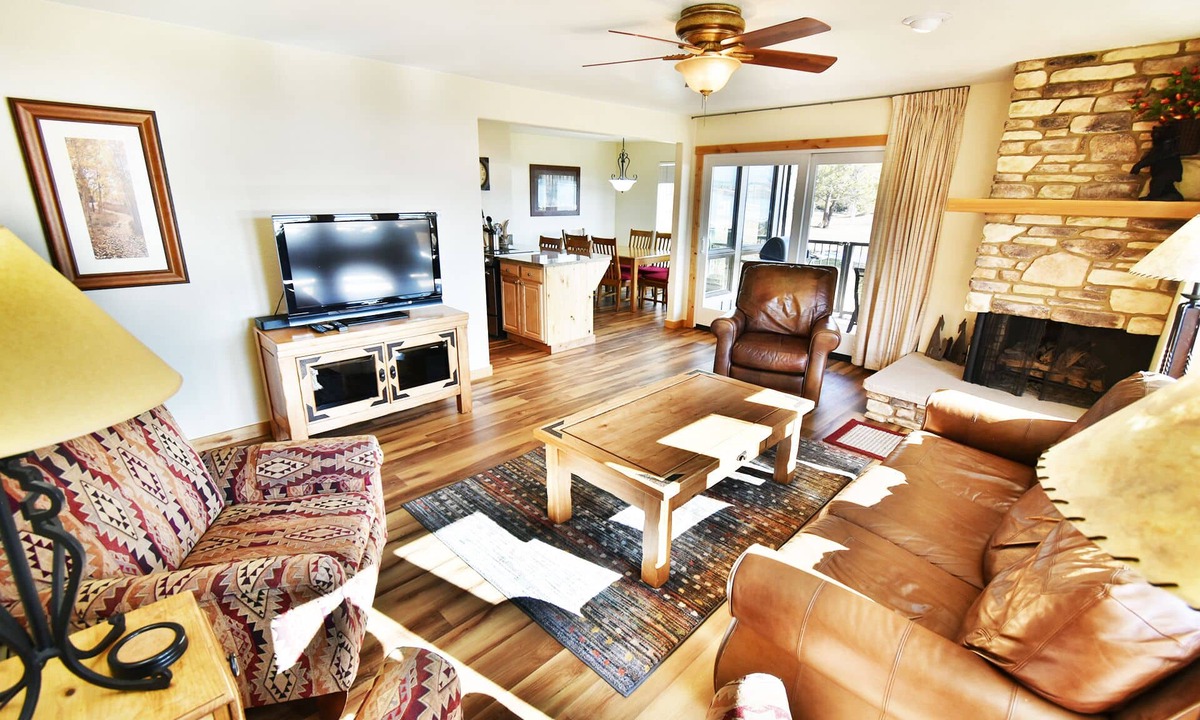 Dillon Condo | On Lake Near Amphitheater, Views! 1st Floor. Walk to Concerts, Marina, Parks