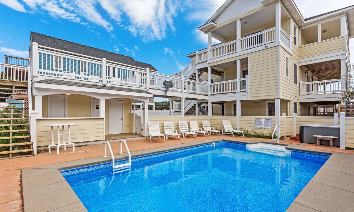 Southern Shores House | Overdraft: Steps to Beach, Pool, Hot Tub, 7BR OBX