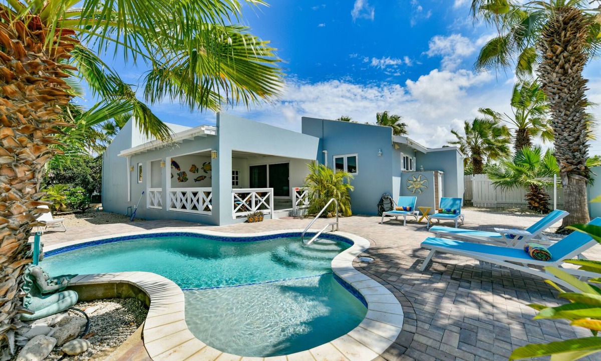 Palm Beach Villa | Palm trees, Private pool, Minutes from fabulous beaches.