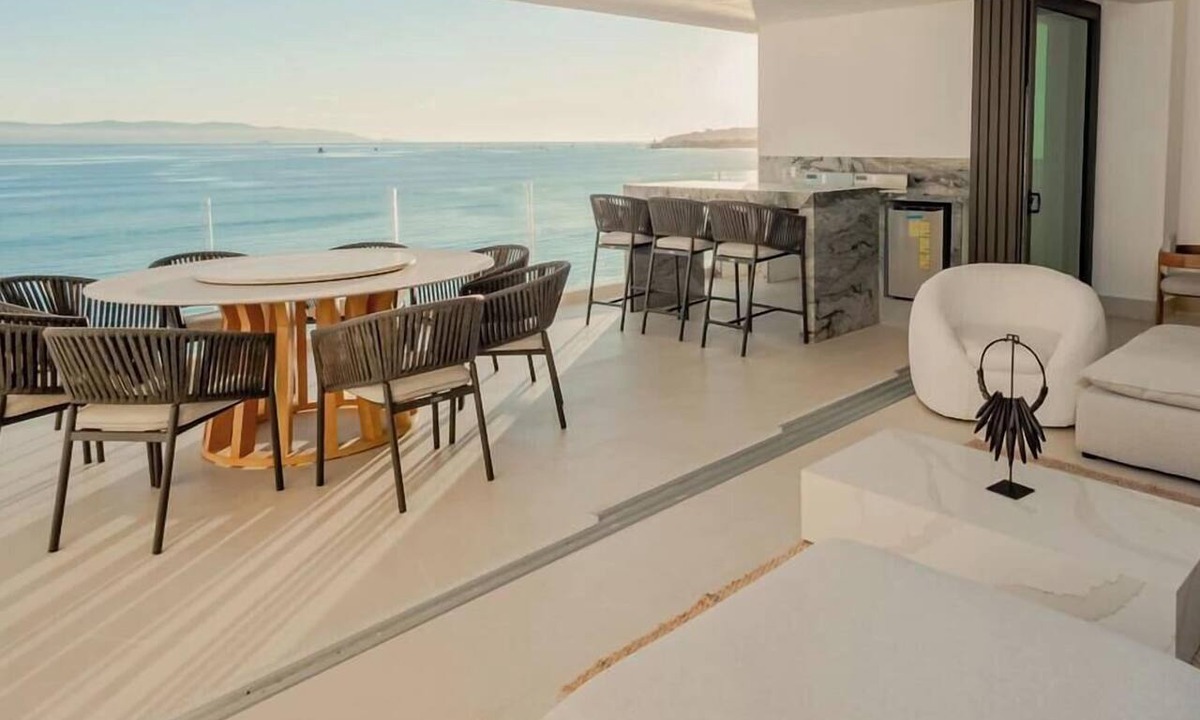 Bucerias Apartment | Panarea 4C | Beachfront 3BR + Outdoor Kitchen, Very Nice Ocean Views, Sleeps 8