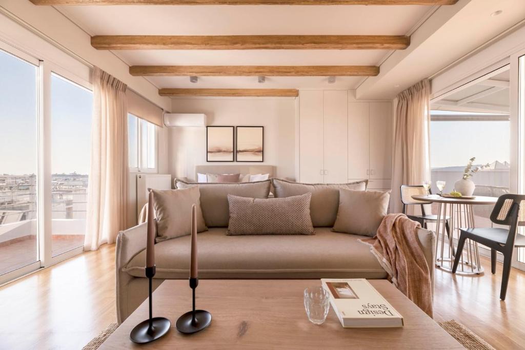 Neos Kosmos Apartment | Panoramic Acropolis View Rooftop Studio by MPS