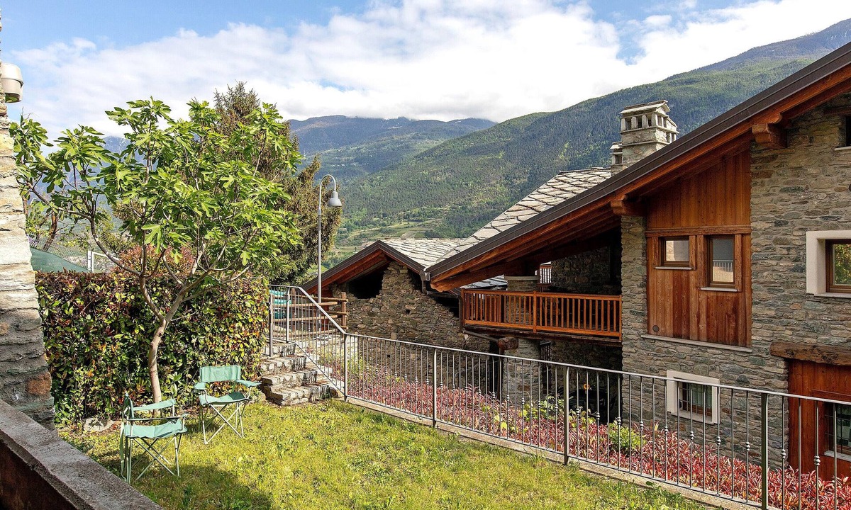 Saint Maurice Apartment | Panoramic Apartment in Historic Village near Aosta with Terrace