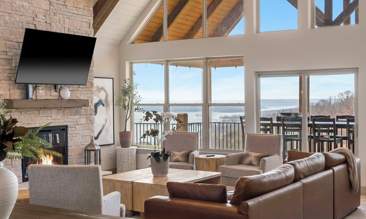 Indian Point House | Panoramic Lake View W/Indoor Pool, Hot tub, Gameroom & Firepit