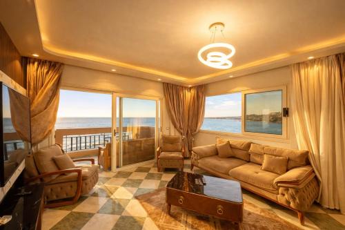 Al-Muntazah Apartment | Panoramic seaview 3 bedroom apartment in sidi beshr alexandria