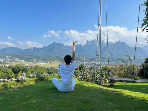 Yongding Cabin | Panoramic Tianmen Hotel -Free Shuttle-Serene Courtyard
