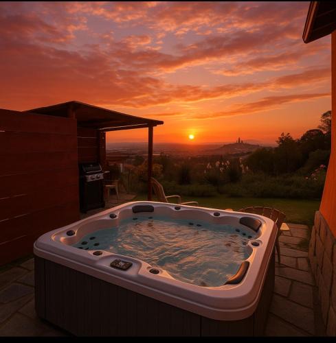 Castiglion Fiorentino Villa | Panoramic View Village of Villa Luigina Cortona