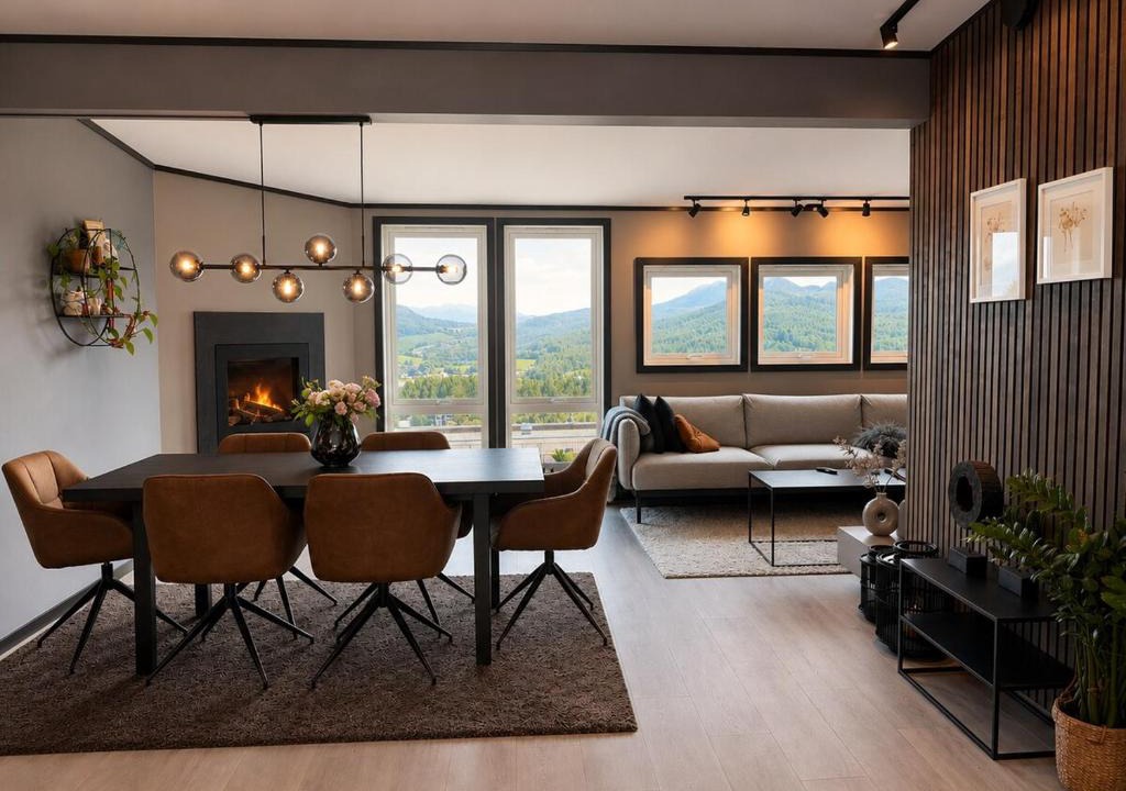 Sandnes Apartment | Panoramic View Central Townhouse - Free Parking and Terrace