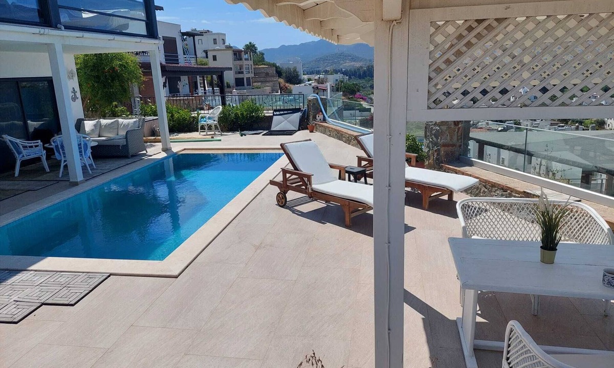 Kadıkale Apartment | Panoramic view - modern apartment with large private pool area, beach 1km
