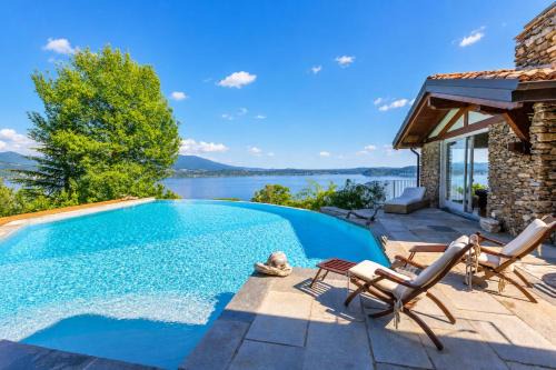 Belgirate Villa | Paradis Relais Infinity Pool Lake View