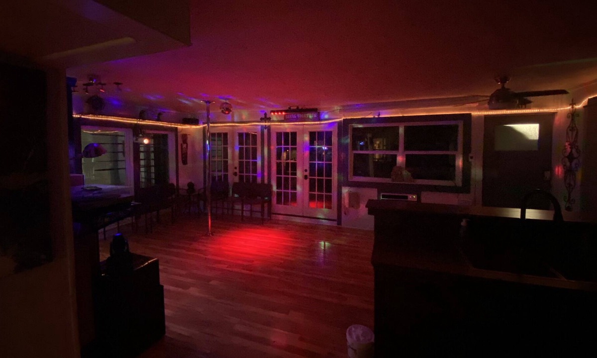 Braeswood Place Condo | Pavilion with huge deck private event space birthday music dancing