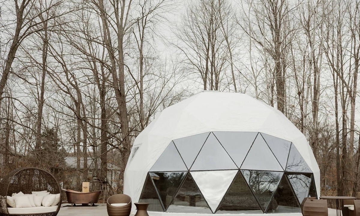 Marmora Cabin | Peaceful Boho Dome Escape with Open Field Views in Ontario, Canada