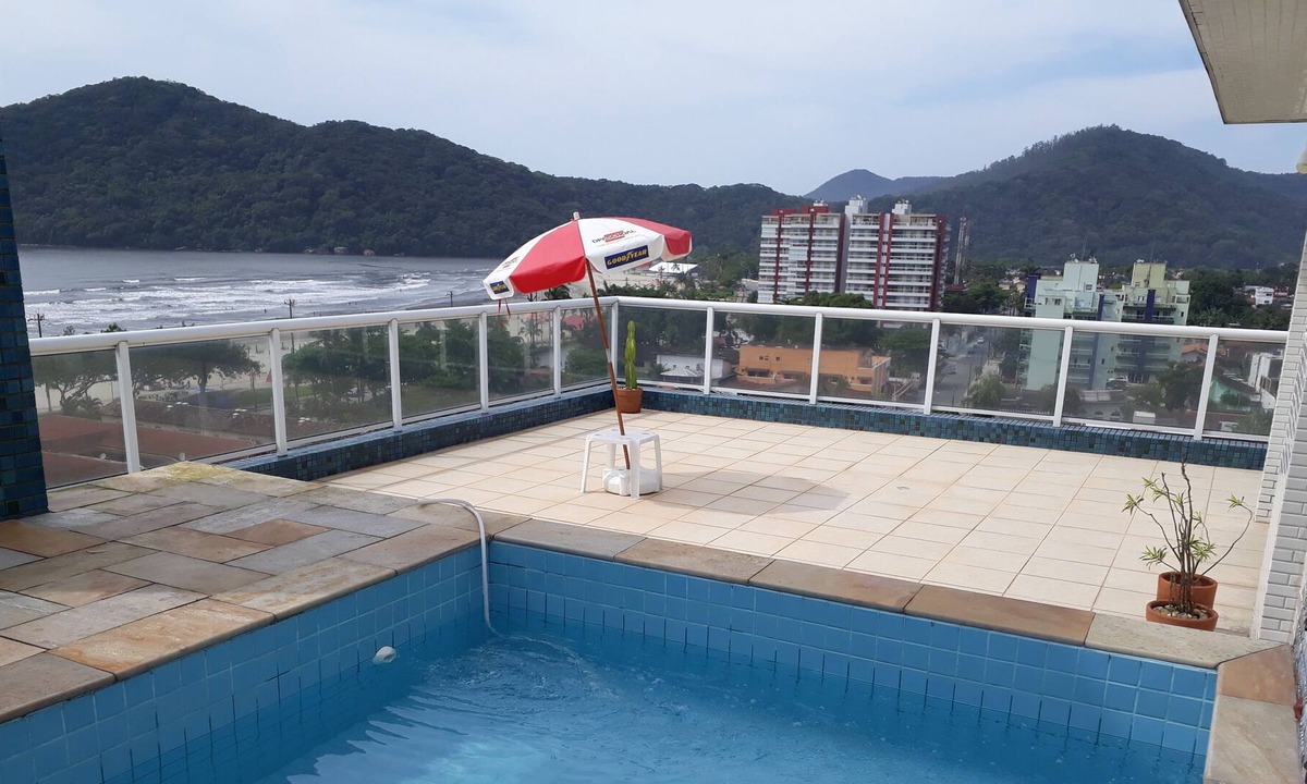 Centro Apartment | Penthouse Duplex, private pool, sea views in Bertioga Centro