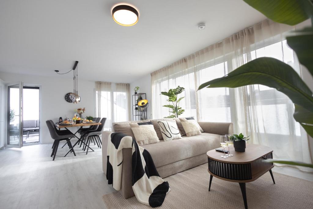Rhein-Erft-Kreis District Apartment | Penthouse mit Parkplatz und Terrasse, 15 Min von Köln HBF