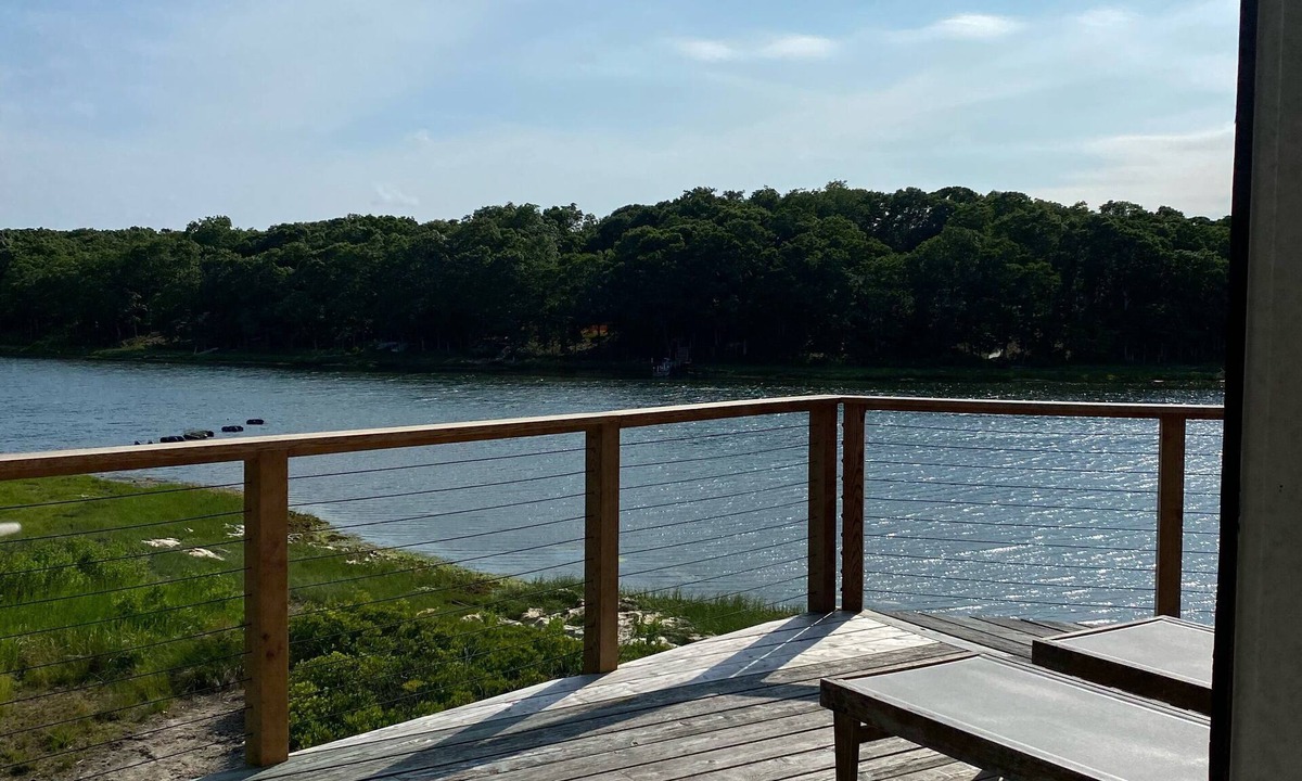 Clearwater Beach House | Perfect Mid-Century Private Waterfront East Hampton Retreat!