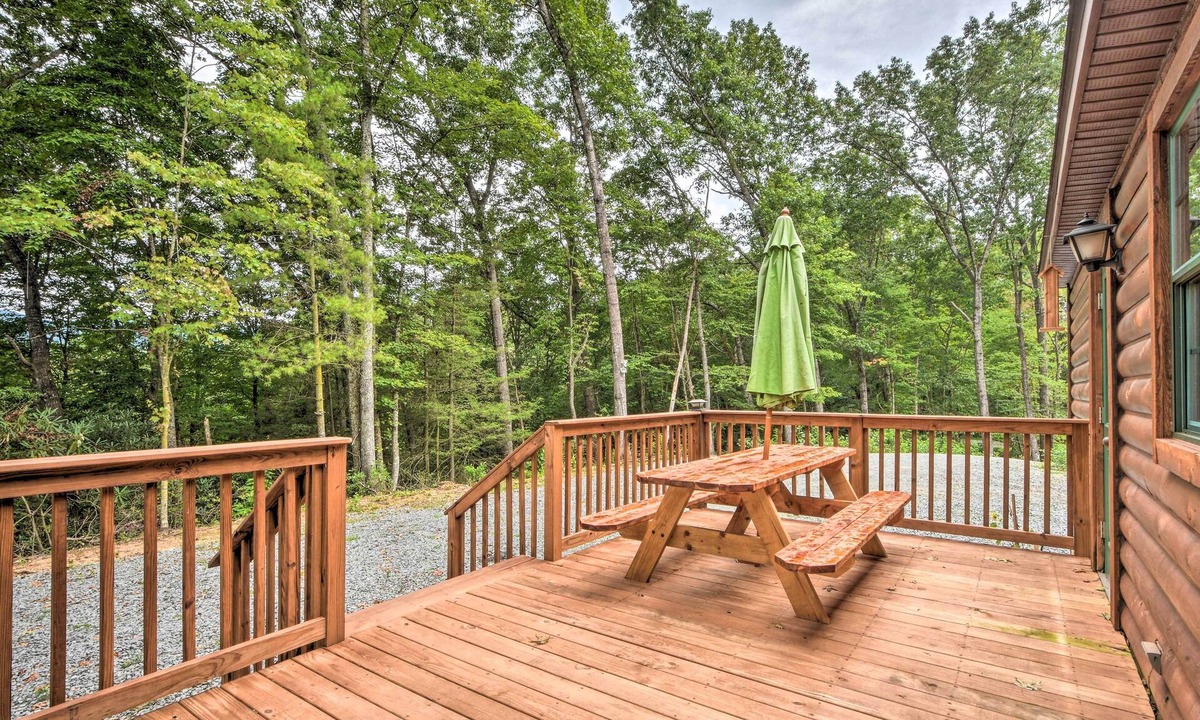 Marble Cabin | Pet-Friendly Marble Cabin w/Deck, Grill, Fire Pit