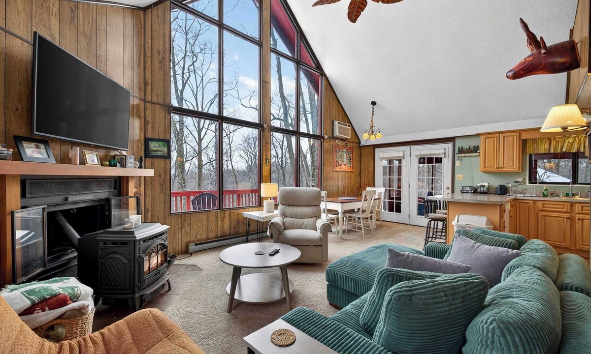 The Woods Ski Chalet | Pet-Friendly w Fire Pit, Grill & Resort Access