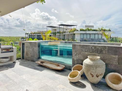 Tulum Apartment | PH de lujo, Piscina privada, 5 min playa, Vista 360