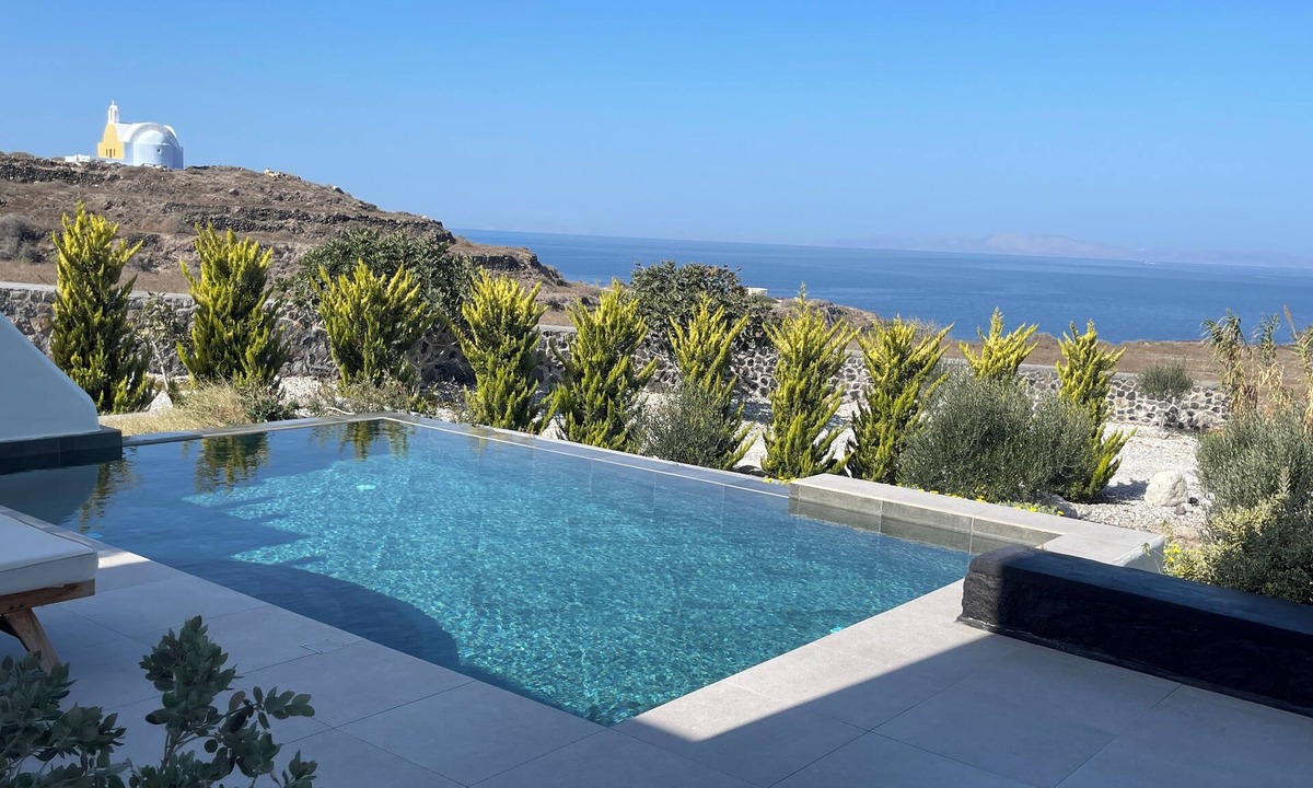 Oia Villa | Phaos at Saint John Villas with private heated pool