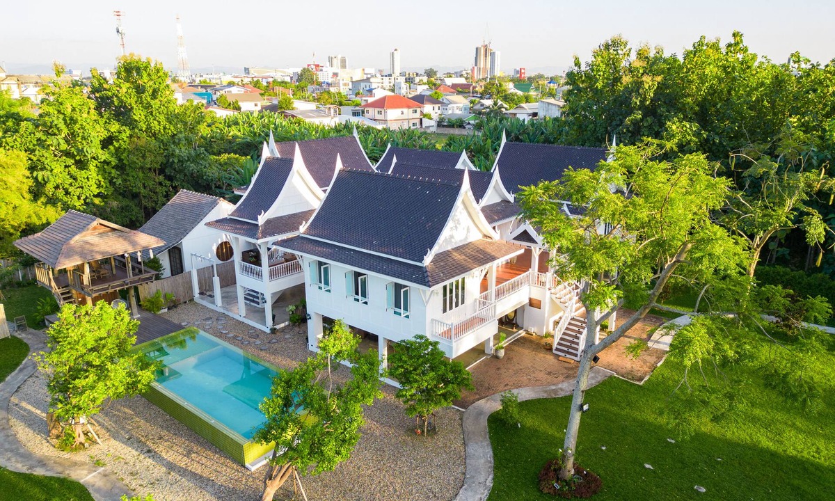 Pa Tan Villa | Phi Private Villa: Riverside & Pool :Near Old Town,BF,Laundry, Free Pickup