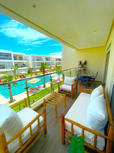 Lamharza Essahel Apartment | Pool View Apartment 6 Min to Beach