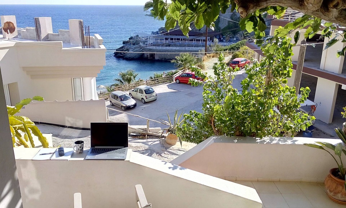 Agia Pelagia Apartment | Popis sea view apartments 'Studio Dim'