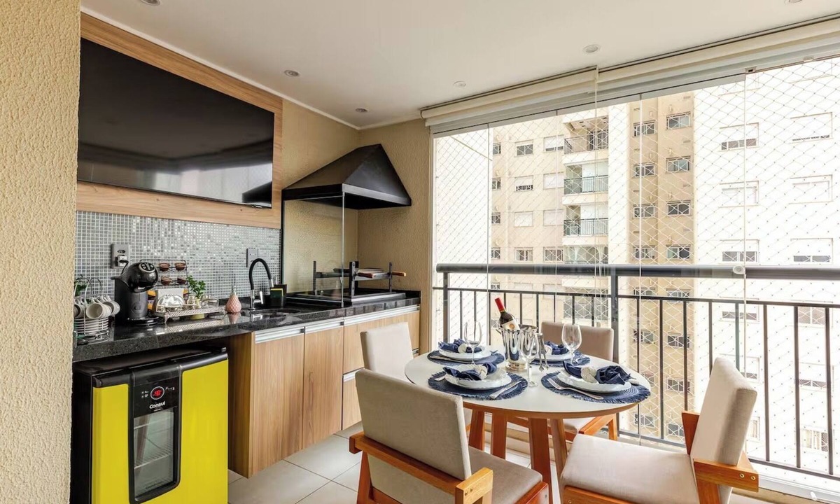 Picanco Apartment | Premium studio apartment with a gourmet balcony and complete comfort near GRU airport.