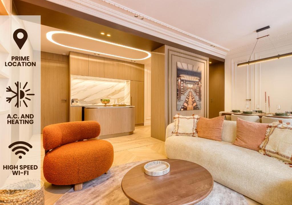 Les Halles Apartment | Prestige l 3CH l 2SDB l Clim l Louvre