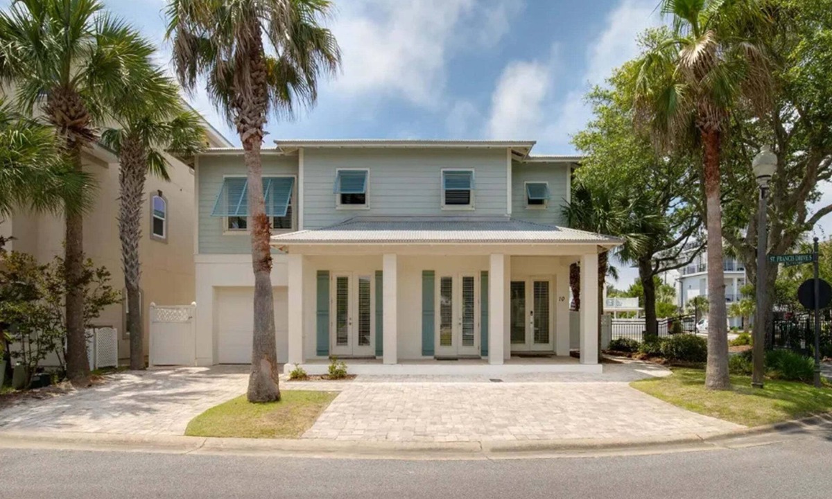 Emerald Waters Village House | Private Beach Access Gated Courtyard Pool Pet Friendly