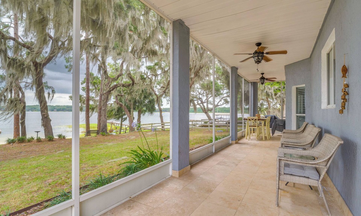 Candler House | Private Beach at Lakefront Summerfield Getaway!