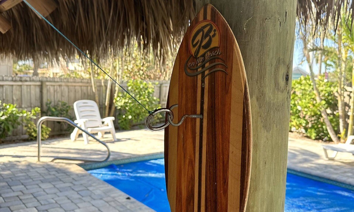 Port Canaveral House | Private Beach House Oasis! Heated Pool, Tiki hut, Ocean few houses away
