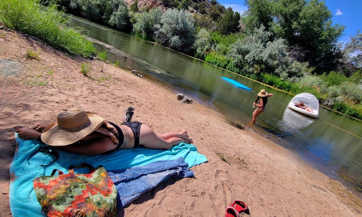 Embudo House | Private Beach on Rio Grande Adobe Historical Artist Family Home near Ski Valley