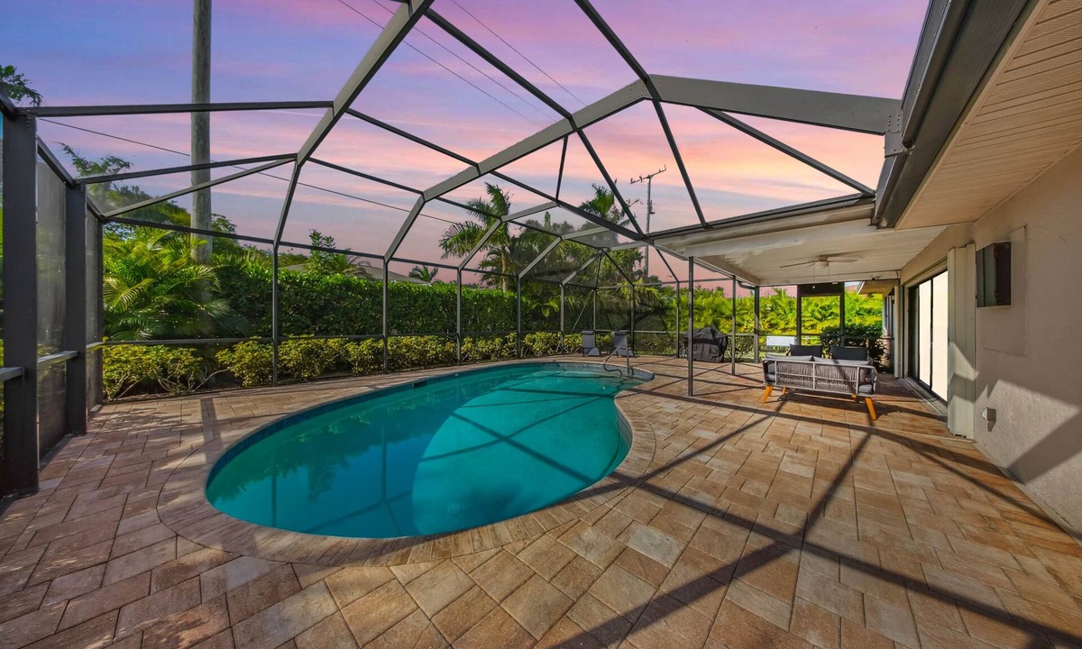 Palm River Estates House | Private Heated Pool North Naples Home Near Beach