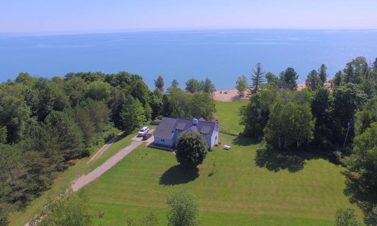Forestville House | Private Lake Huron Beachfront Home on 7 Acres!