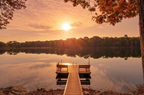 Pocono Mountain Lake House | Private Lakefront with Pool, Hot Tub, Firepit, Pets