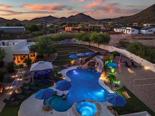Desert View House | Private Oasis Pickleball Sand Volleyball Sleeps 24