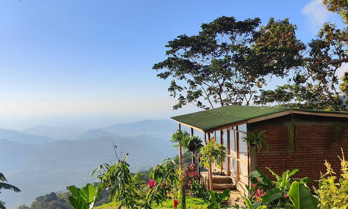 Minca Cabin | Private ocean view cabin on Minca Sintropia sustainable lodge & coffee finca