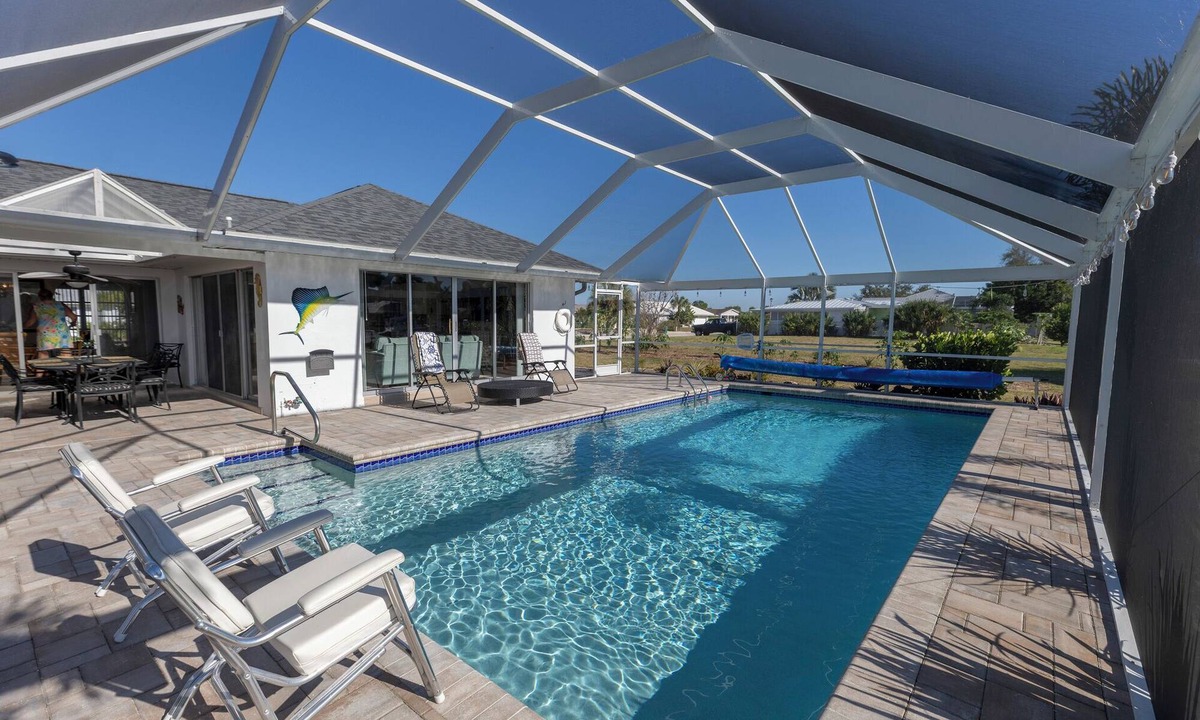 Edgewater House | Private Pool, Boating dock, on Canal to Charlotte Harbor and Gulf, Close to beaches and activities