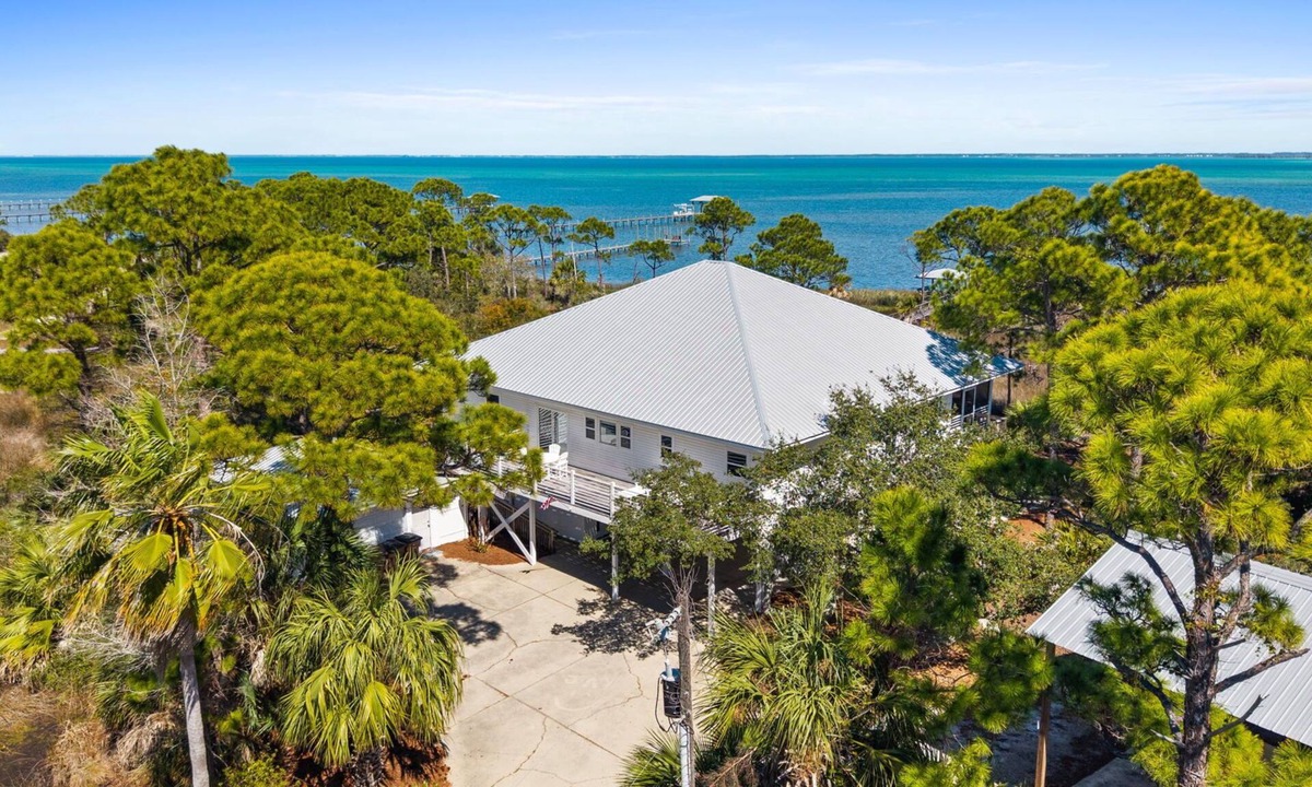Cape San Blas House | Private pool, hot tub, fenced dog walk, private dock, handicap ramp, Bayfront