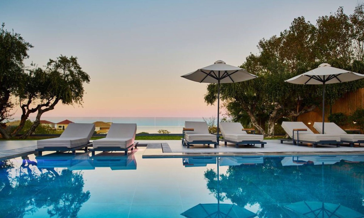 Drosia Villa | Private pool Villa with sea view at 250 m from the sea/beach
