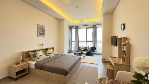 Business Bay Apartment | Private Studio Burj Khalifa Area -BEST PRICE