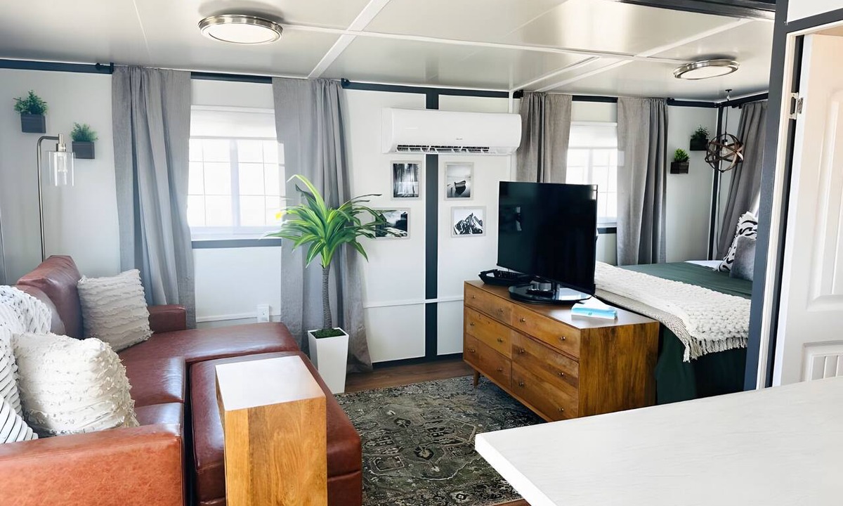Pecos Apartment | Private Studio Suite with Queen and Full Beds, Full Kitchen and In-Unit Laundry
