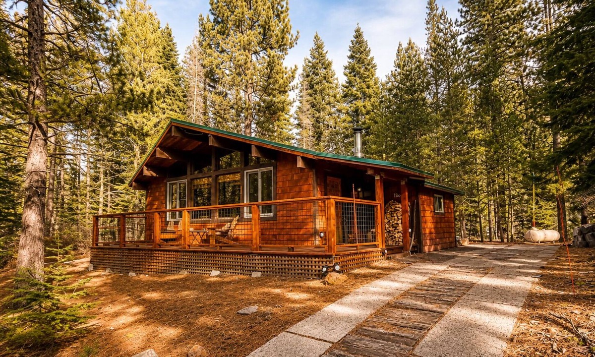 Olympic Valley Cabin | Private Truckee River Cabin Peaceful Premium Coffee Station 2 bedroom