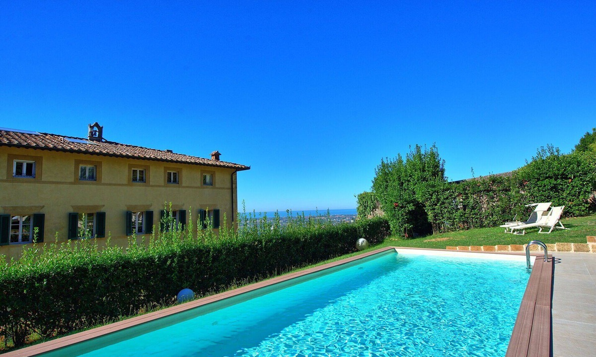 Santa Lucia Villa | Private Villa with private pool, WIFI, A/C, hot tub, TV, patio, panoramic view, close to Viareggio
