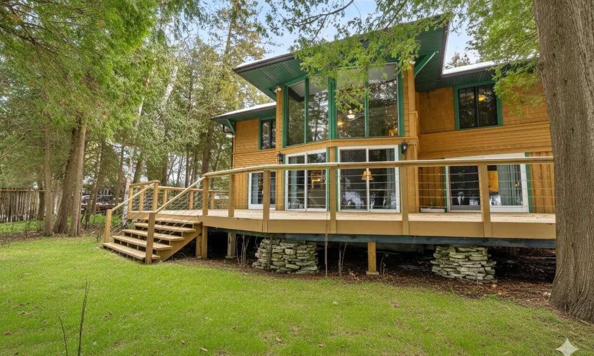 Sturgeon Bay House | Private Waterfront with Beach-Cabin in Egg Harbor