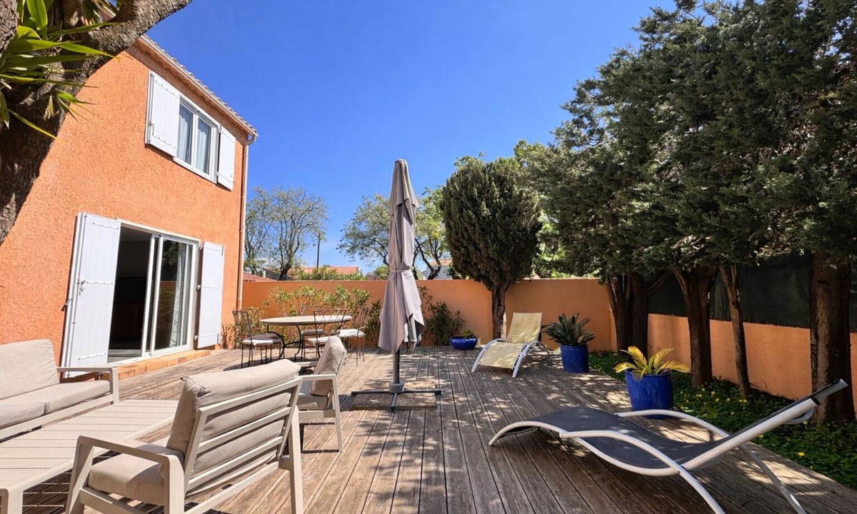 Le Pradet House | Quiet villa with large terrace close to the Garonne beach