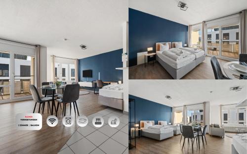 Fellbach Apartment | RANGE - 2 Apartments - Küche - WLAN - Netflix - Balkon - 1-6 Personen