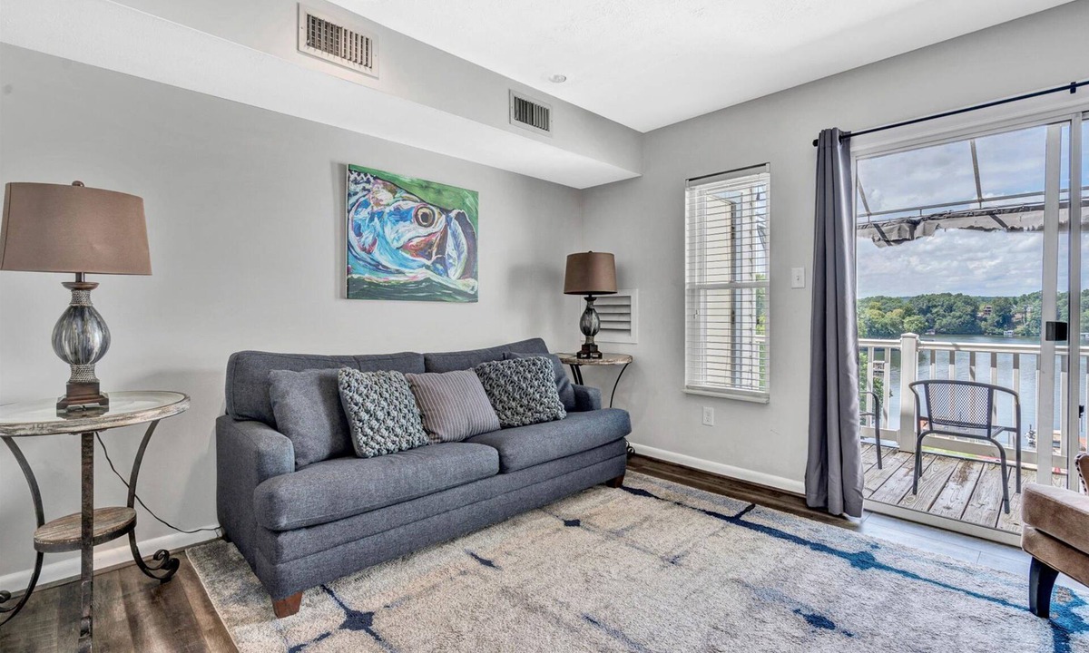North Shore Condo | Reel Simple - Waterfront Striper's Landing condo with views, pool & boat launch - near dining