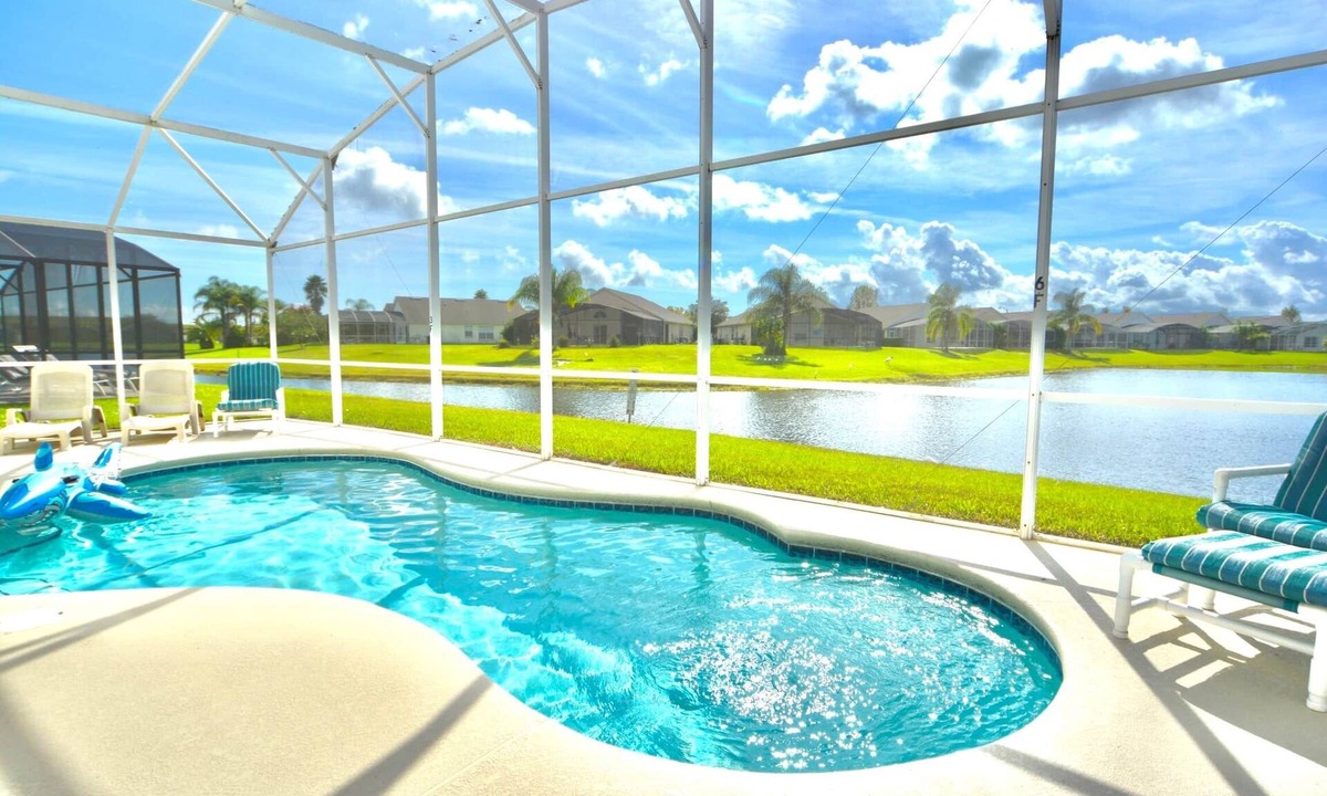 Eagle Pointe South Villa | Ref 42. Stunning pool Home with Lake View. Near Disney