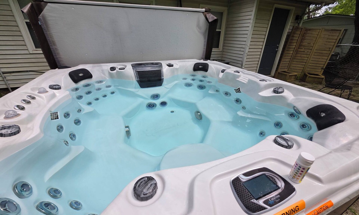 Miamisburg House | Relax and unwind with deluxe hot tub close to downtown Miamisburg.