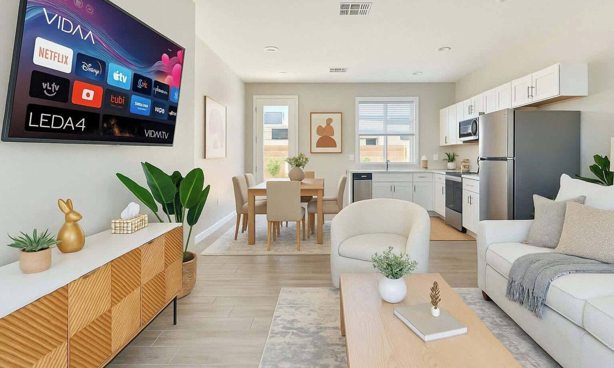 Glendale Apartment | Relaxing 2BD/ 3Bed/70" Smart TV/Free Parking
